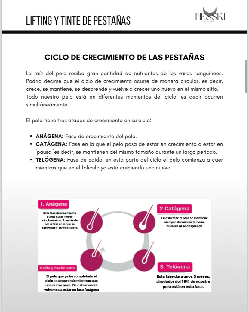 CURSO ONLINE LIFTING DE PESTAÑAS